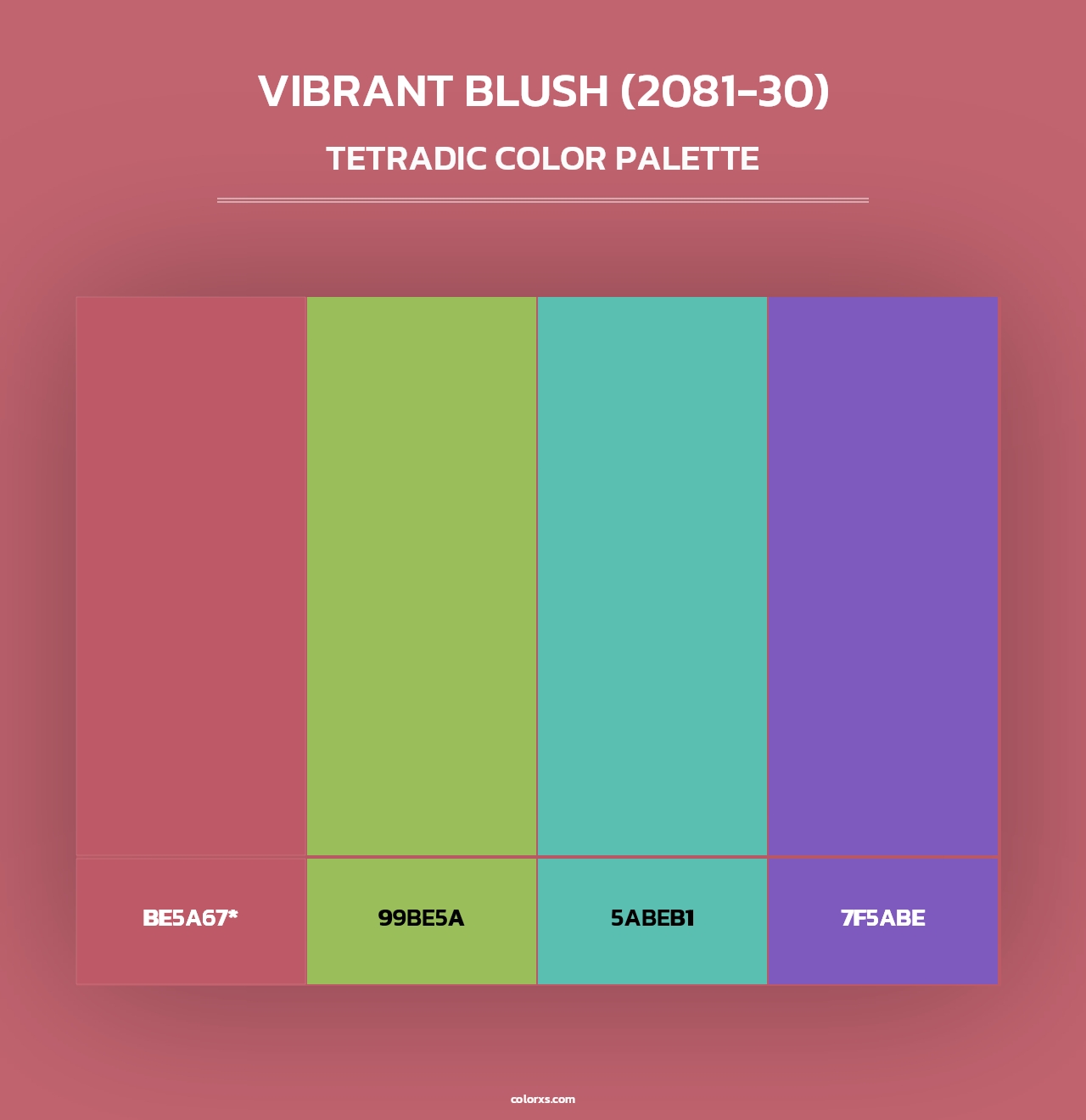 Vibrant Blush (2081-30) - Tetradic Color Palette