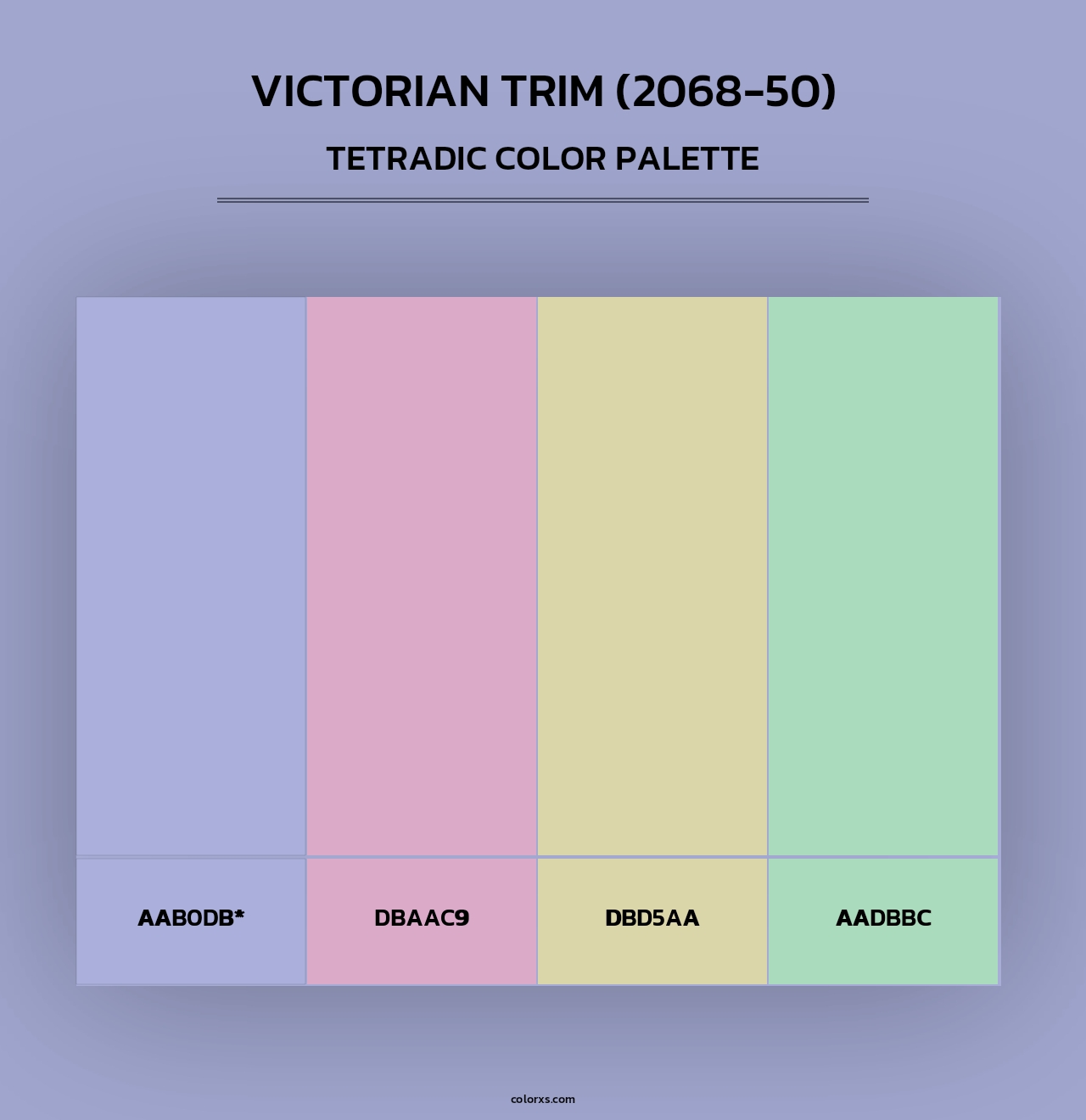 Victorian Trim (2068-50) - Tetradic Color Palette