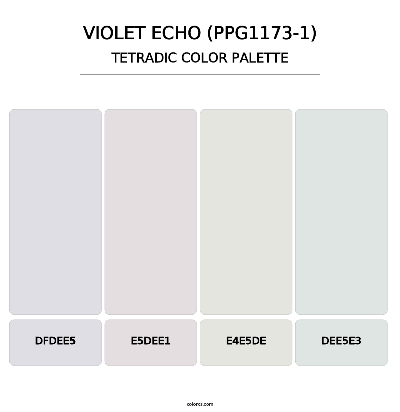 Violet Echo (PPG1173-1) - Tetradic Color Palette