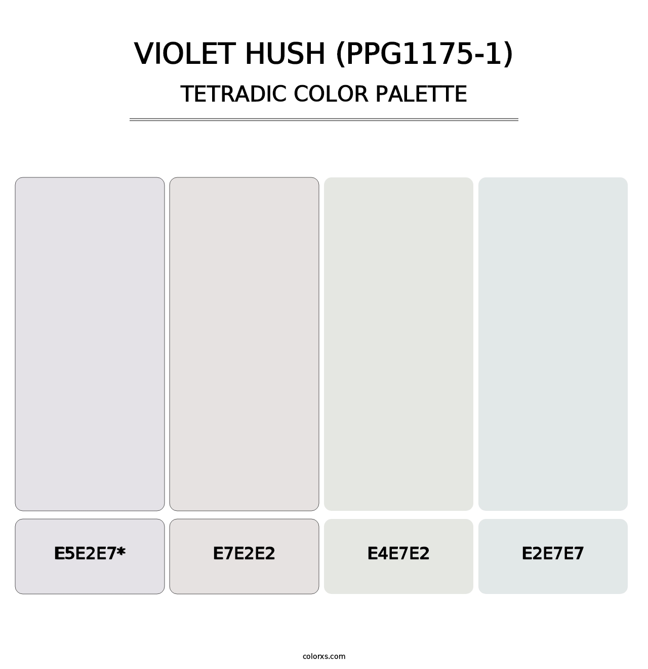 Violet Hush (PPG1175-1) - Tetradic Color Palette