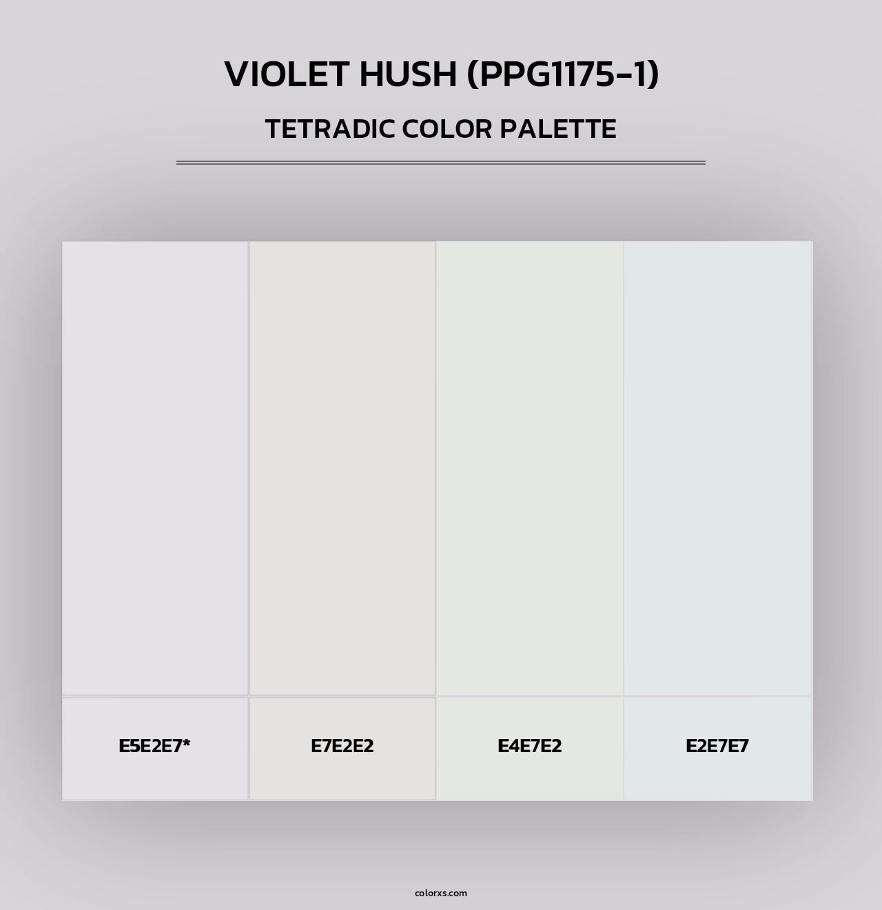 Violet Hush (PPG1175-1) - Tetradic Color Palette