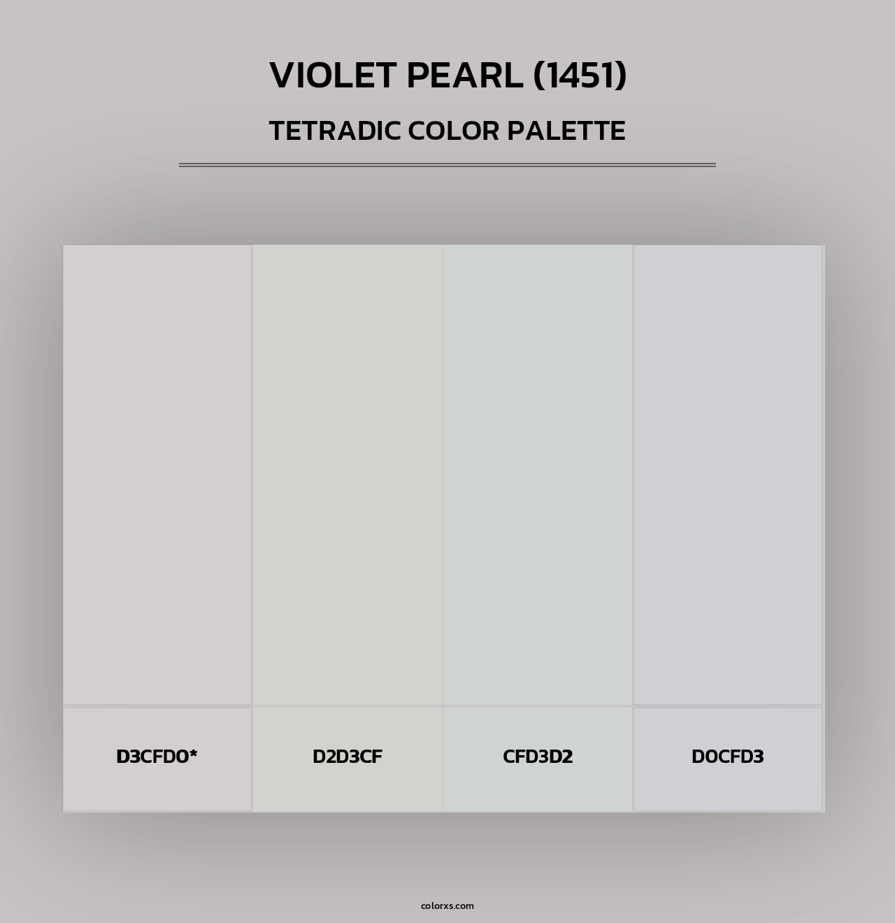 Violet Pearl (1451) - Tetradic Color Palette