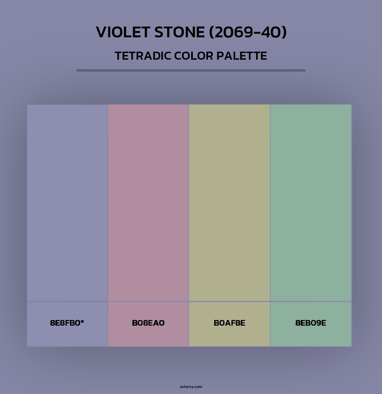 Violet Stone (2069-40) - Tetradic Color Palette