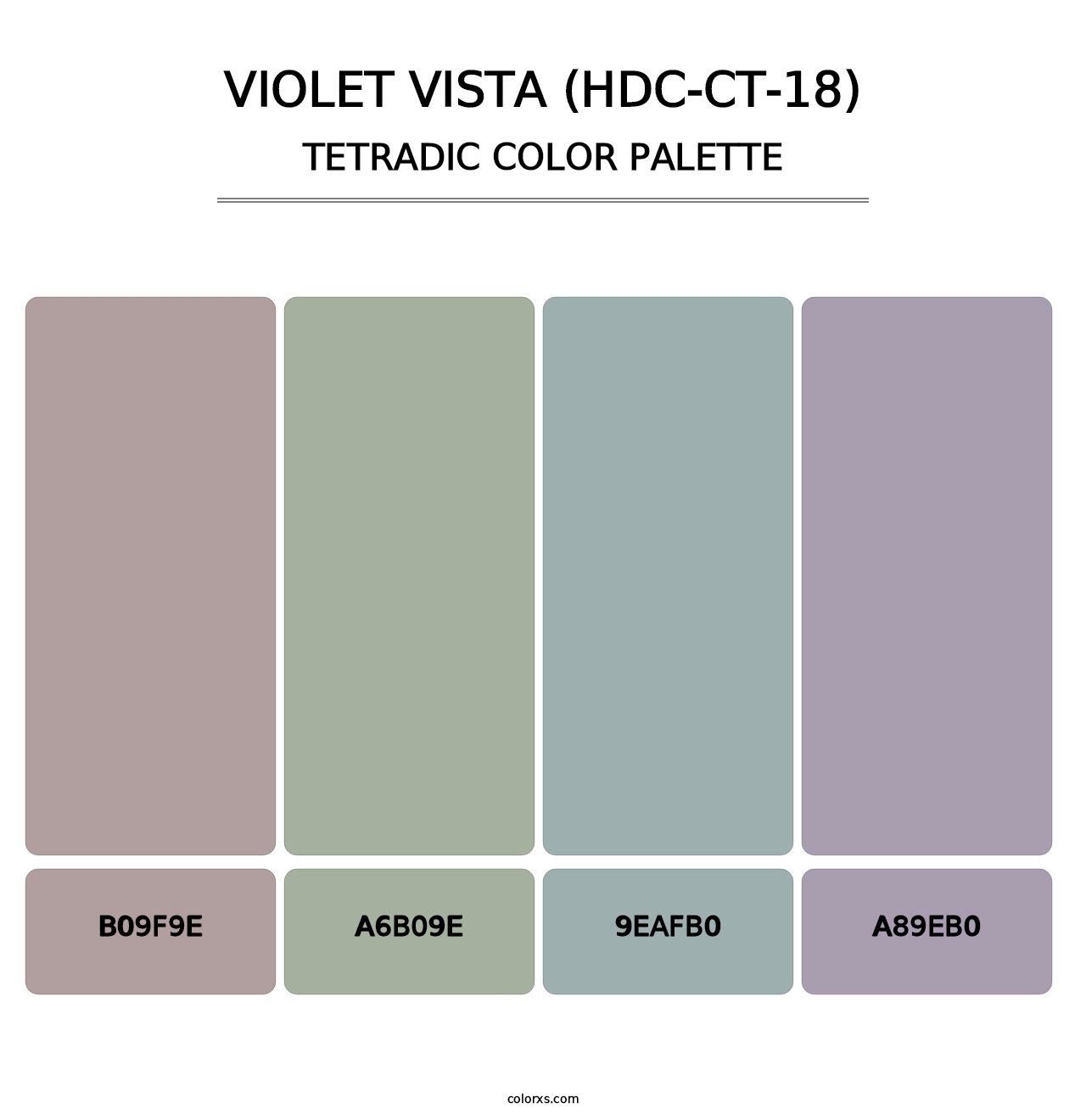 Violet Vista (HDC-CT-18) - Tetradic Color Palette