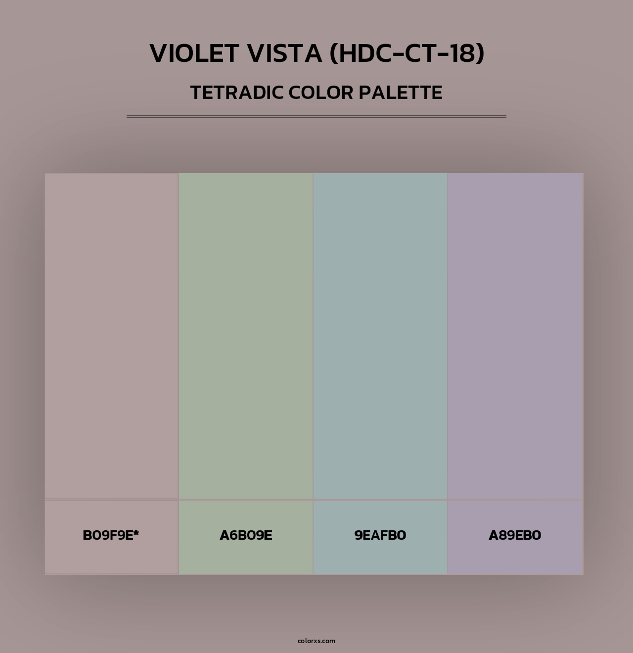 Violet Vista (HDC-CT-18) - Tetradic Color Palette