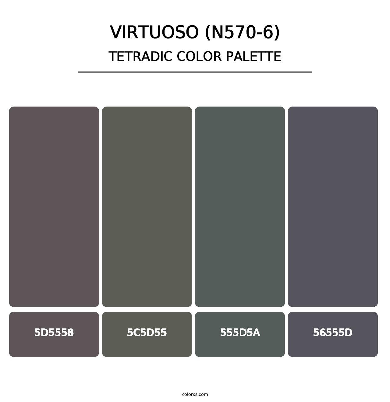 Virtuoso (N570-6) - Tetradic Color Palette