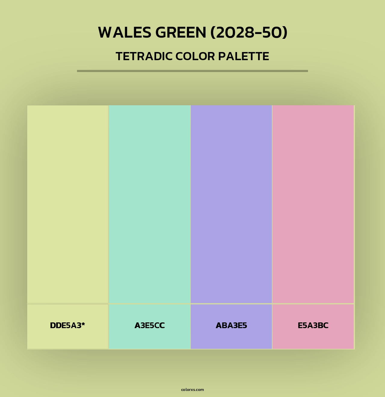 Wales Green (2028-50) - Tetradic Color Palette