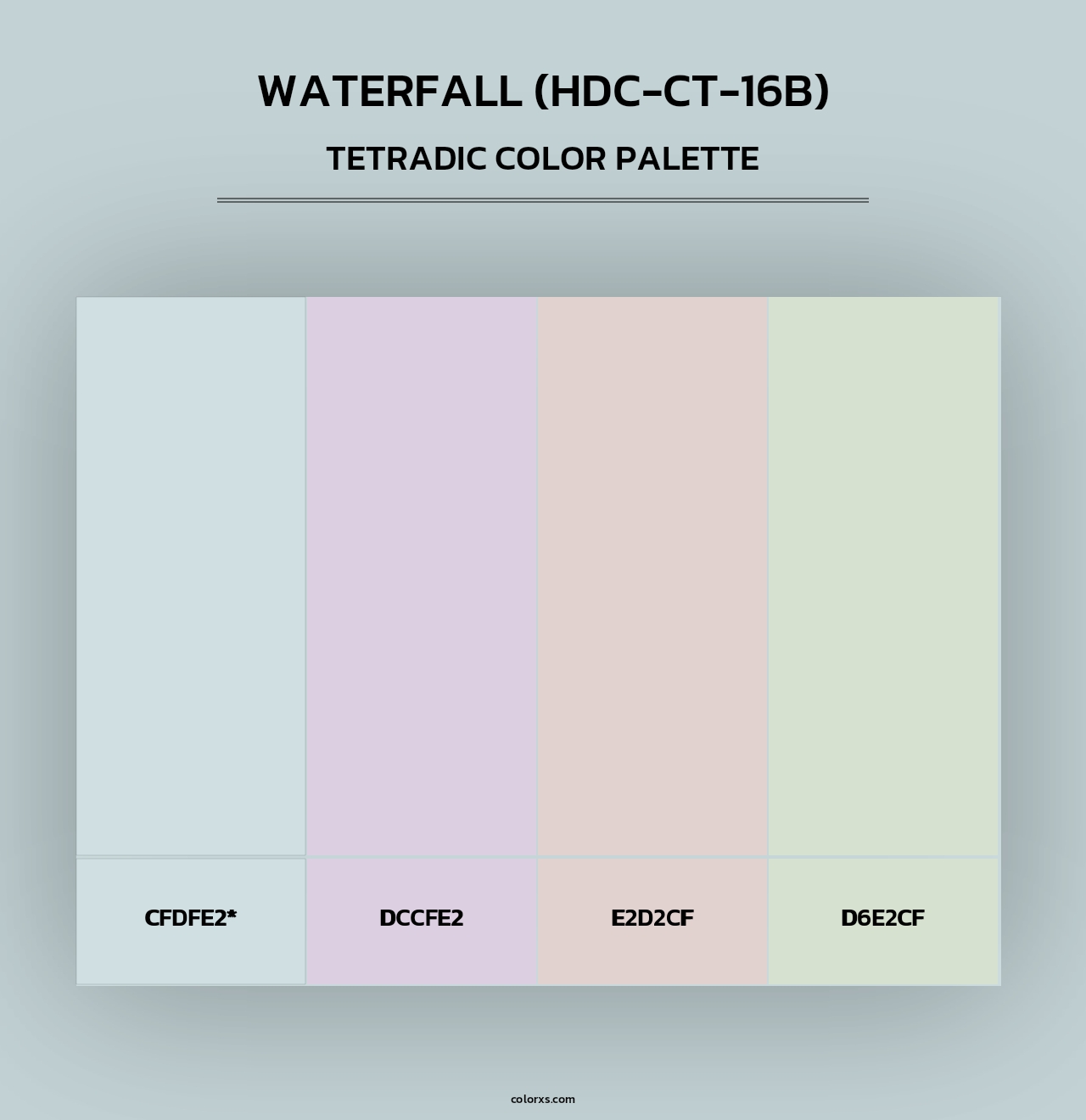 Waterfall (HDC-CT-16B) - Tetradic Color Palette