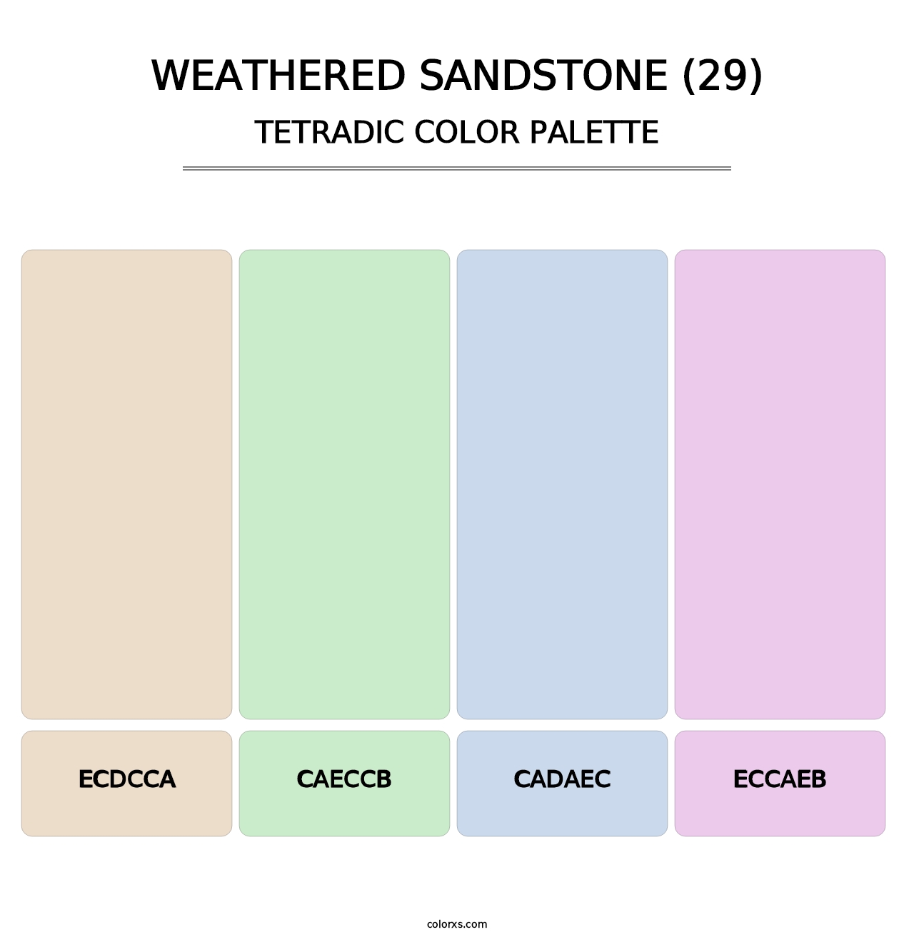 Weathered Sandstone (29) - Tetradic Color Palette
