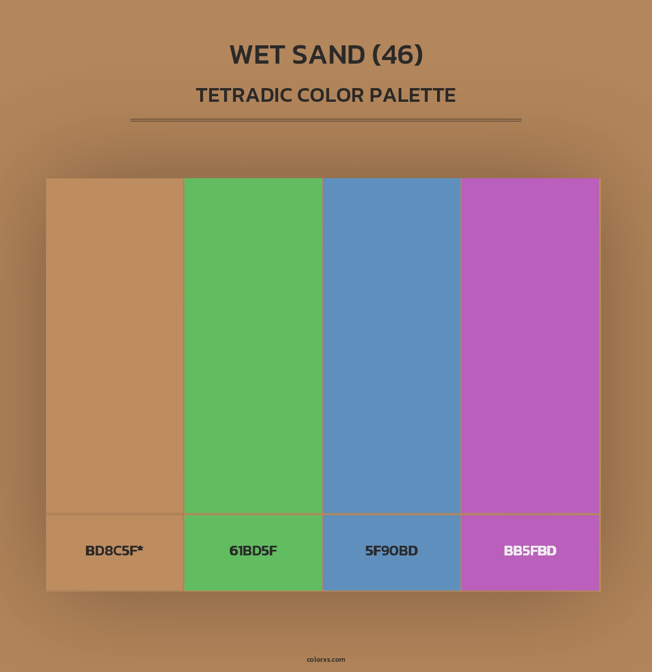 Wet Sand (46) - Tetradic Color Palette