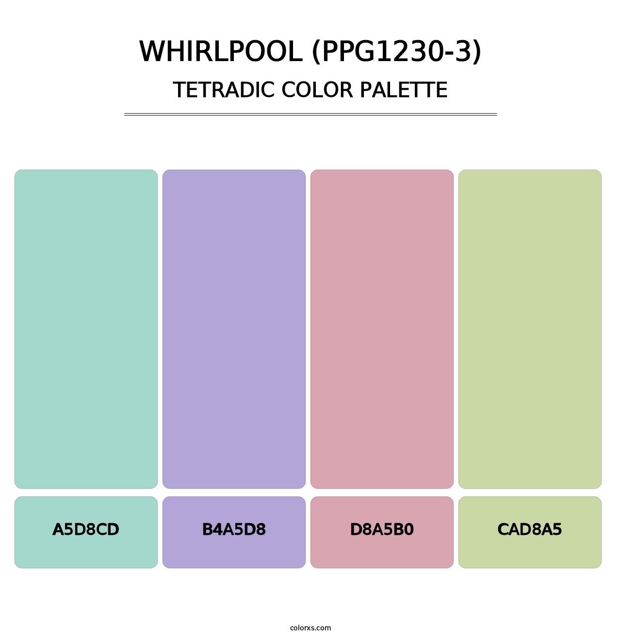 Whirlpool (PPG1230-3) - Tetradic Color Palette