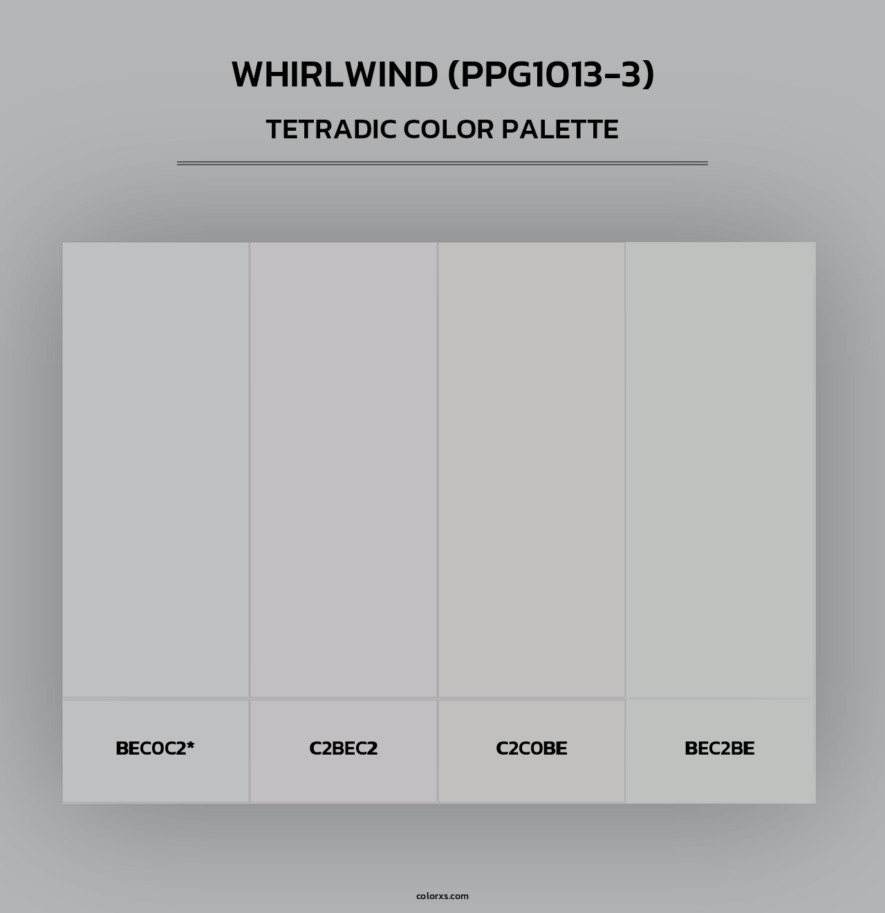 Whirlwind (PPG1013-3) - Tetradic Color Palette