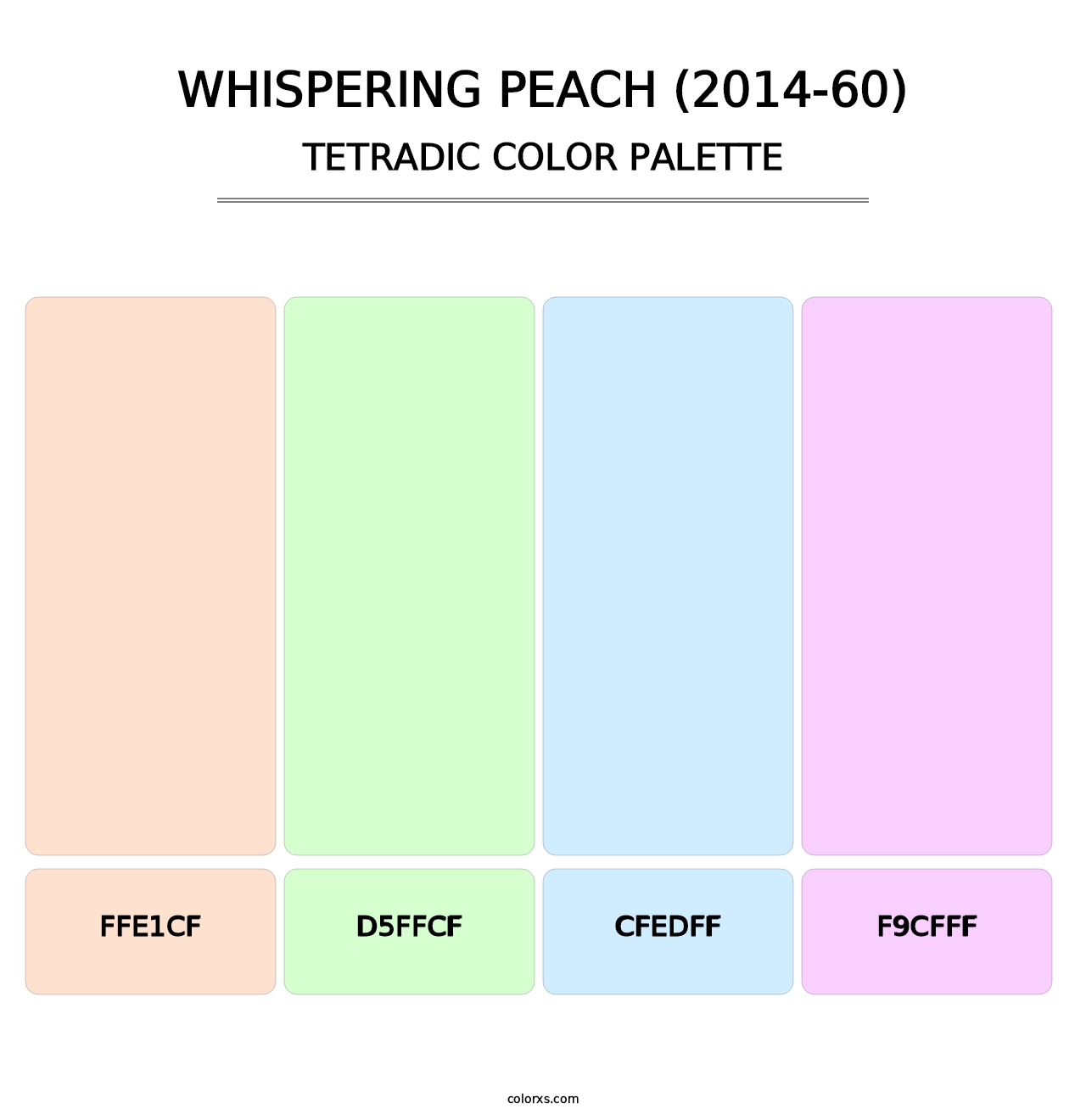 Whispering Peach (2014-60) - Tetradic Color Palette