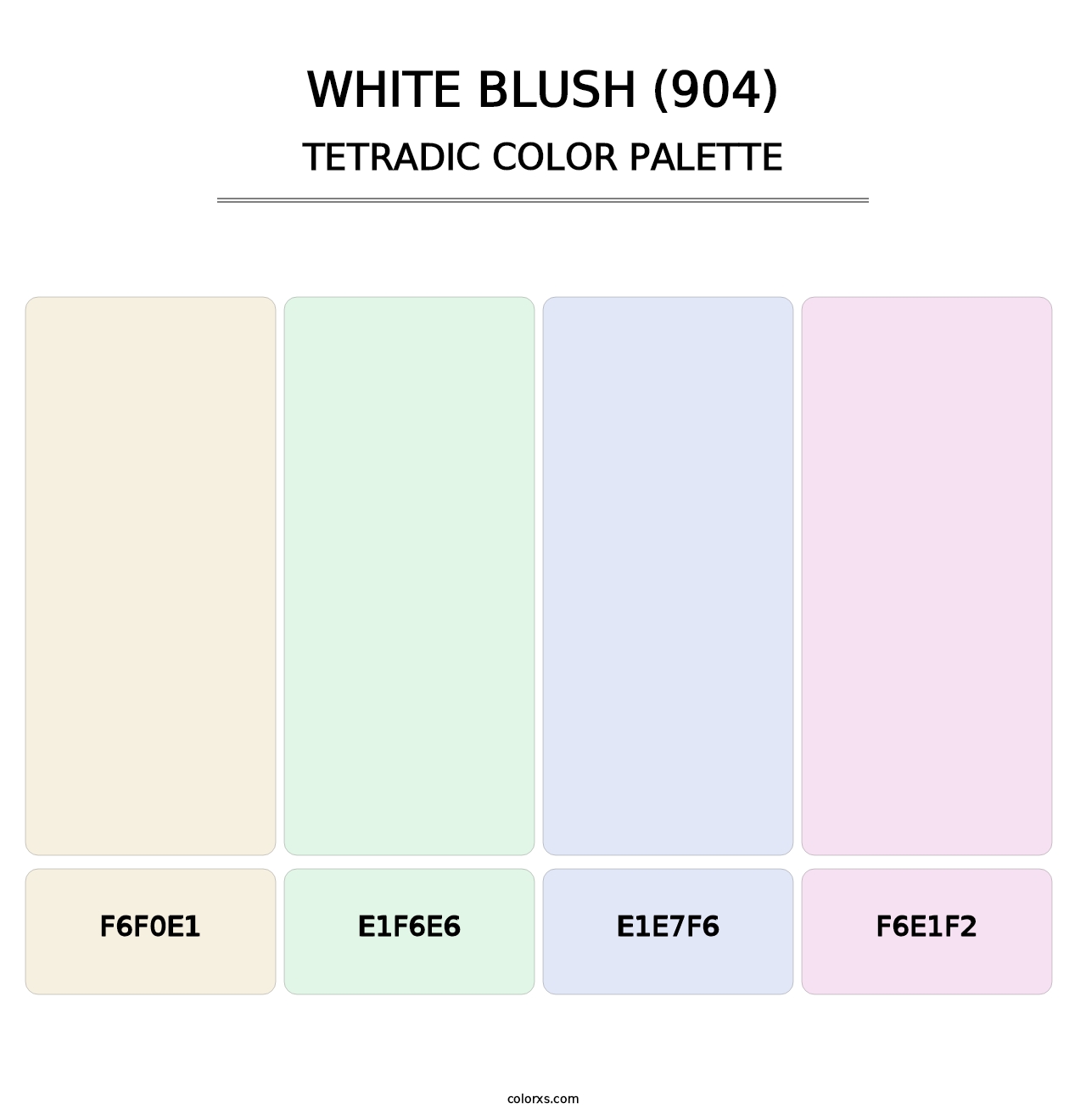 White Blush (904) - Tetradic Color Palette