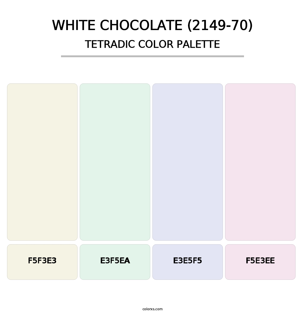 White Chocolate (2149-70) - Tetradic Color Palette