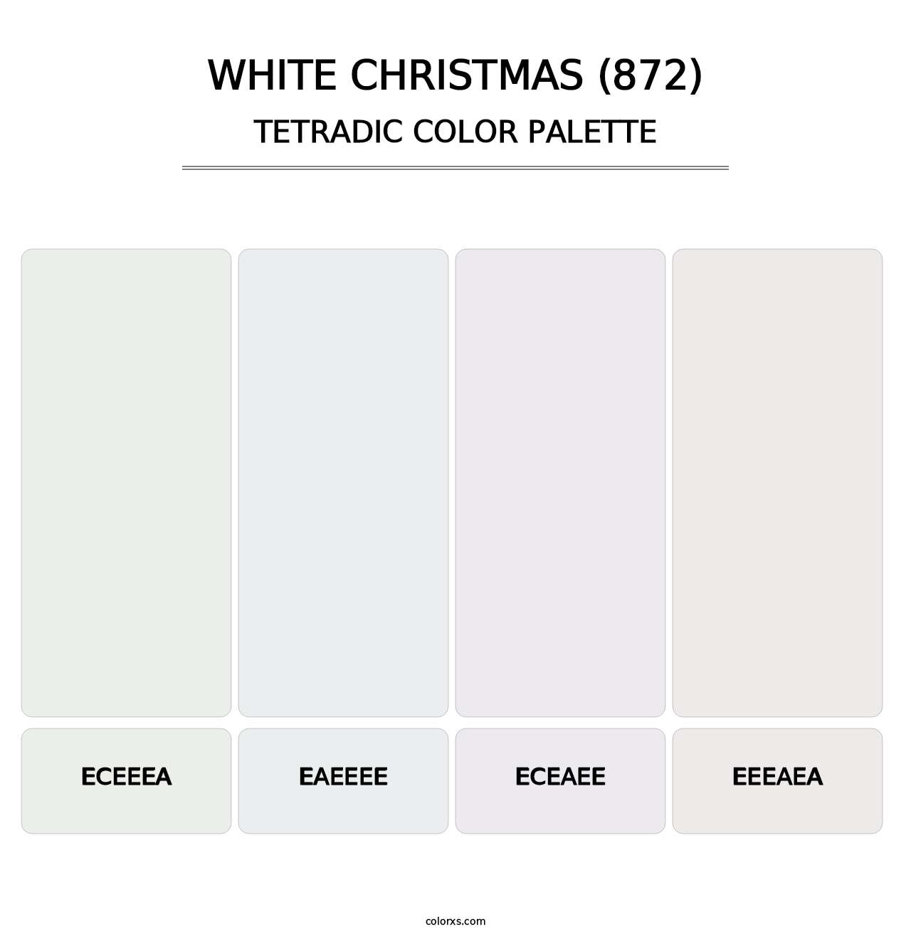 White Christmas (872) - Tetradic Color Palette