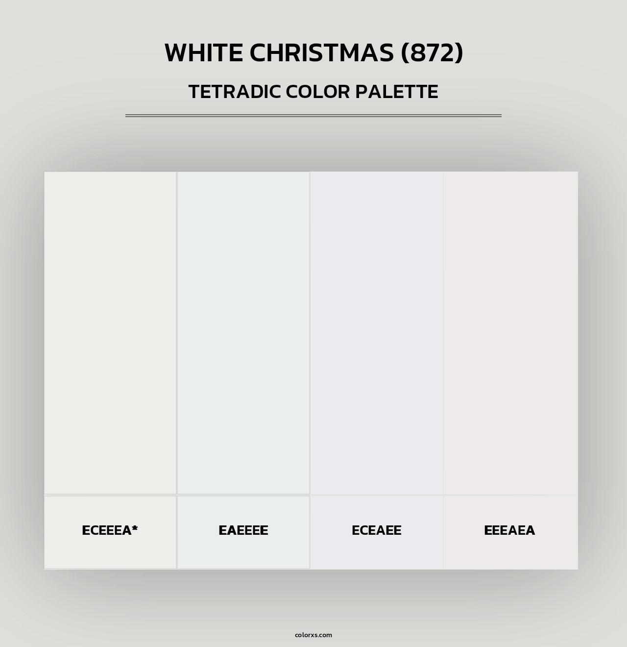 White Christmas (872) - Tetradic Color Palette