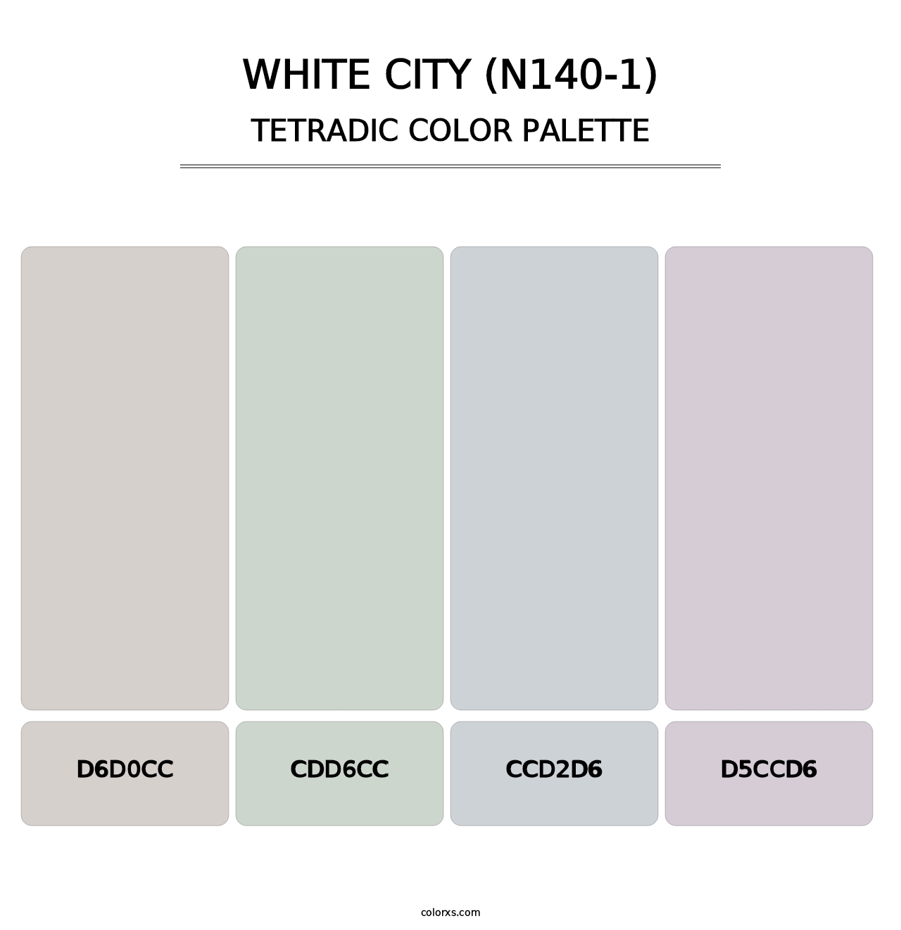 White City (N140-1) - Tetradic Color Palette