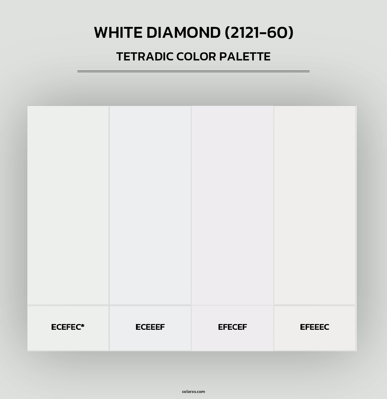 White Diamond (2121-60) - Tetradic Color Palette