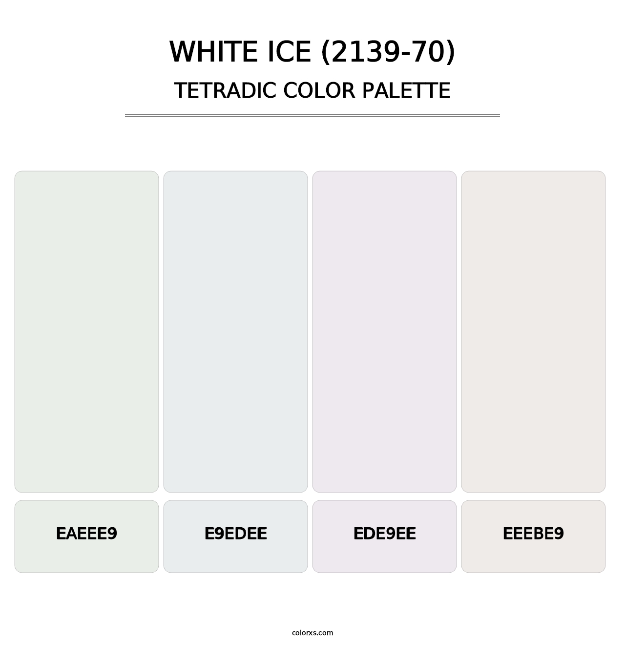 White Ice (2139-70) - Tetradic Color Palette