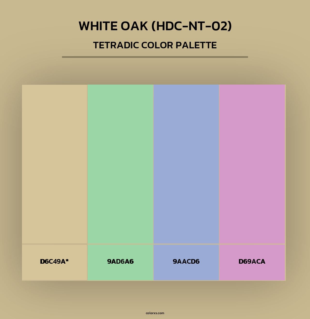 White Oak (HDC-NT-02) - Tetradic Color Palette
