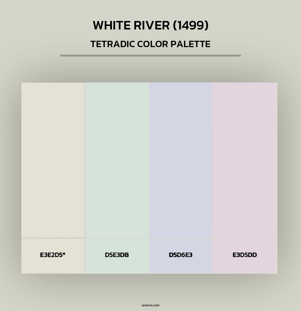 White River (1499) - Tetradic Color Palette