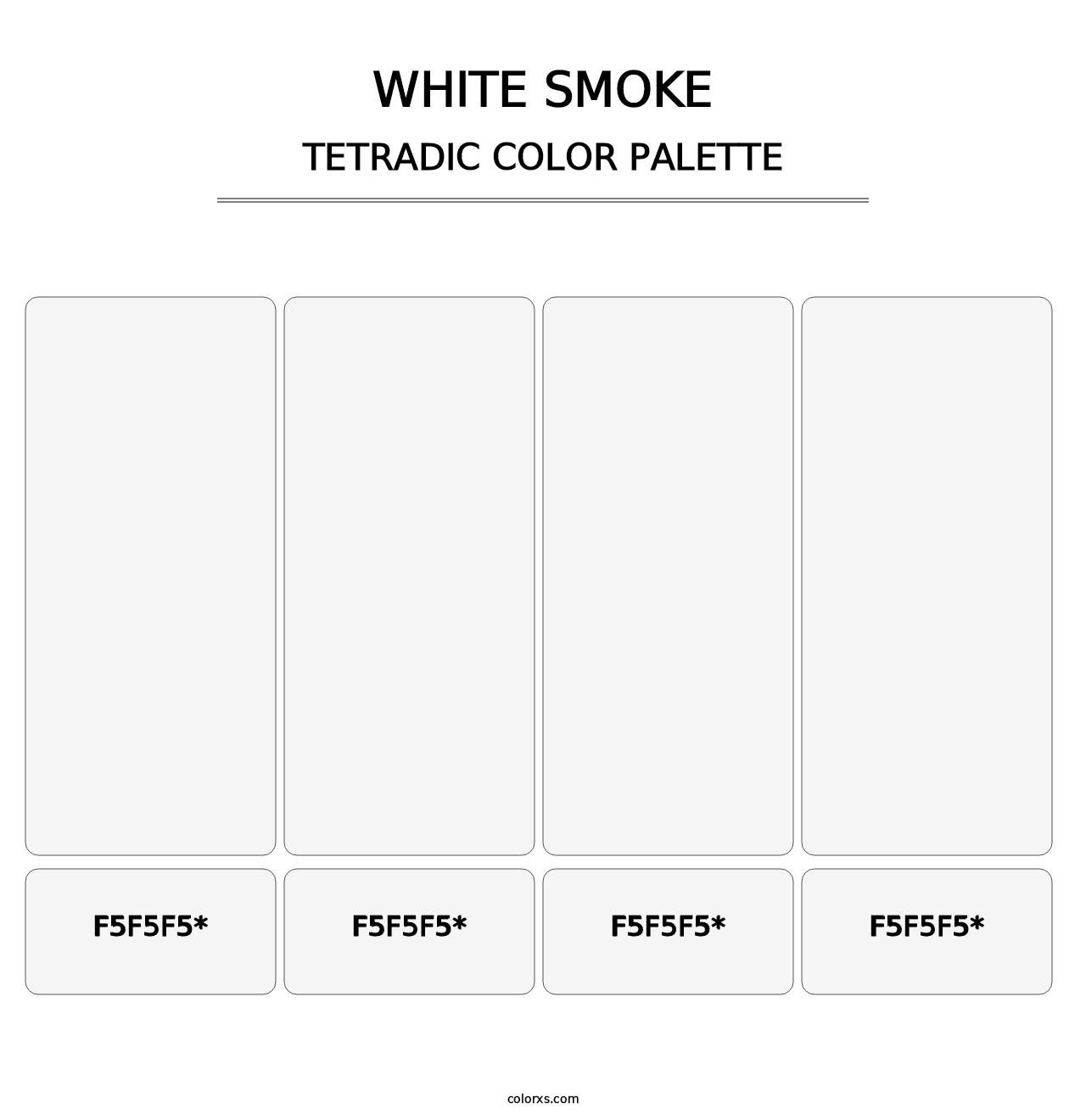 White Smoke - Tetradic Color Palette