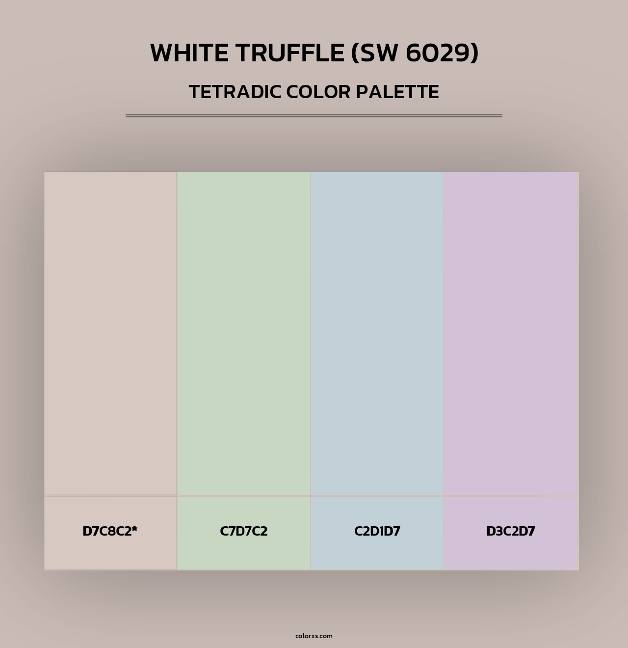 White Truffle (SW 6029) - Tetradic Color Palette