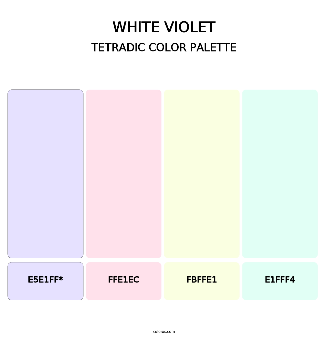 White Violet - Tetradic Color Palette