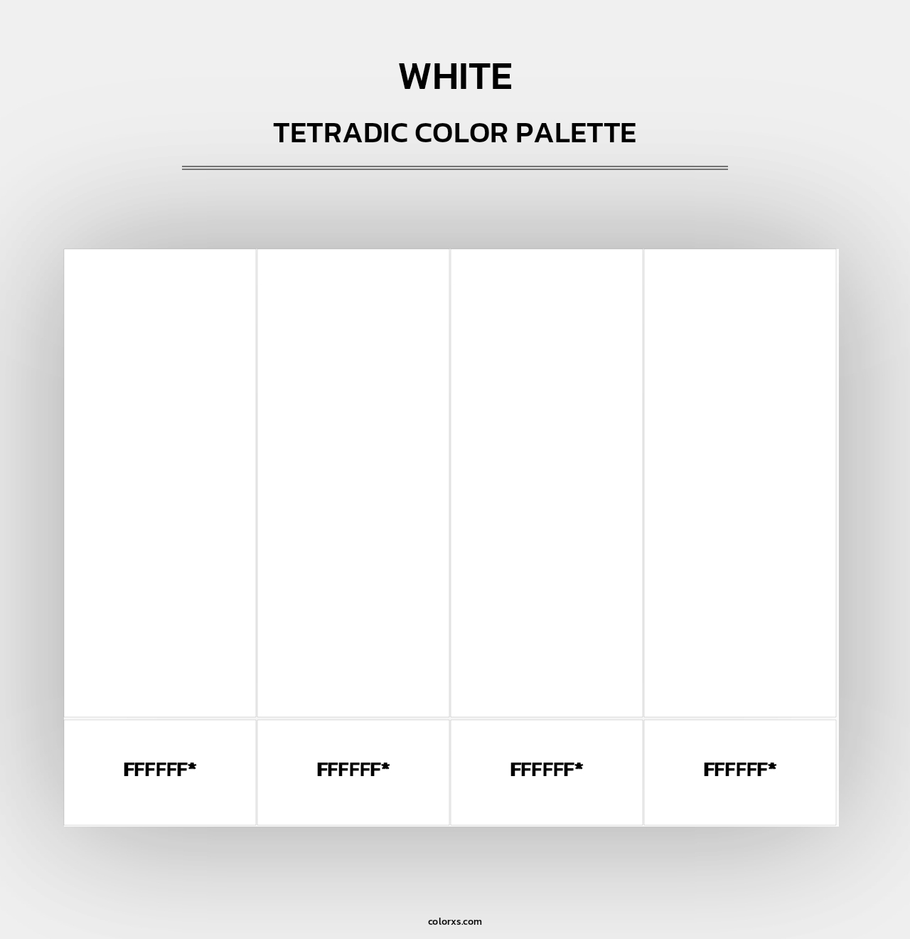 White - Tetradic Color Palette