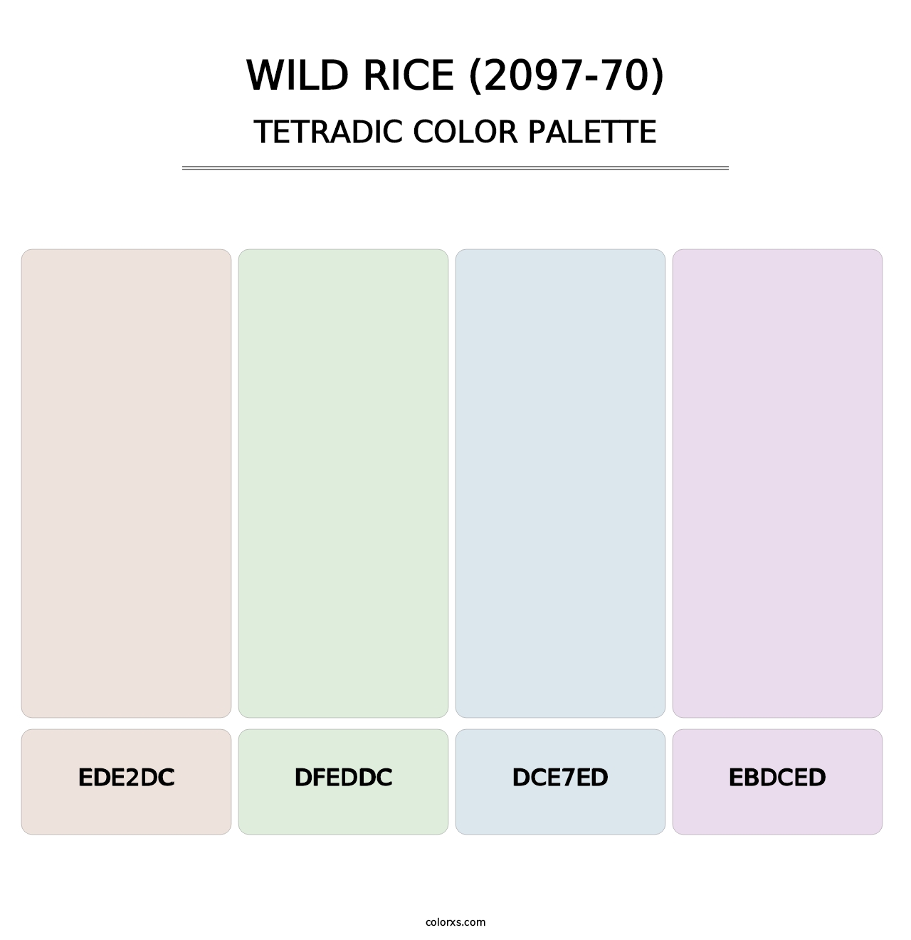 Wild Rice (2097-70) - Tetradic Color Palette
