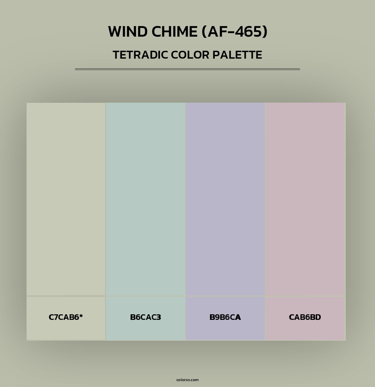 Wind Chime (AF-465) - Tetradic Color Palette
