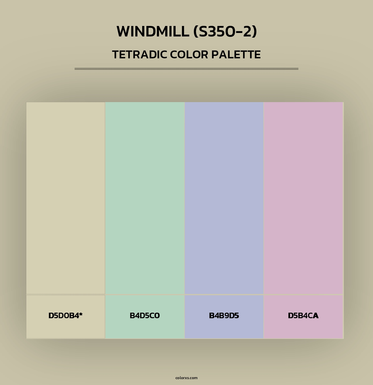Windmill (S350-2) - Tetradic Color Palette