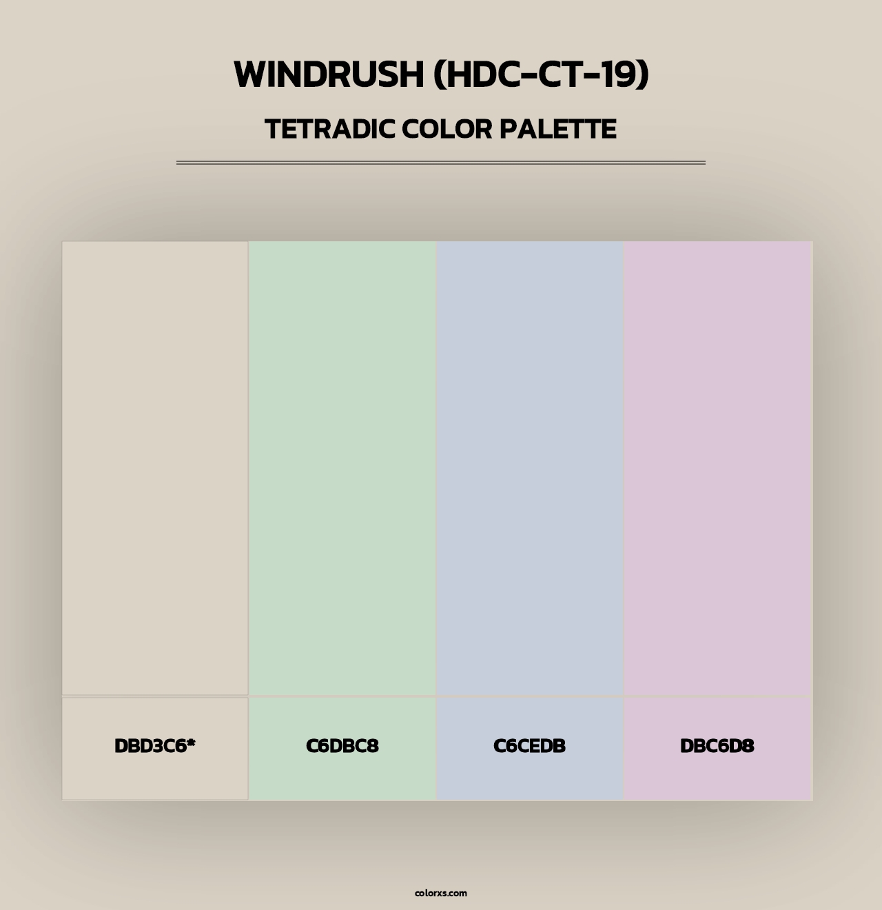 Windrush (HDC-CT-19) - Tetradic Color Palette