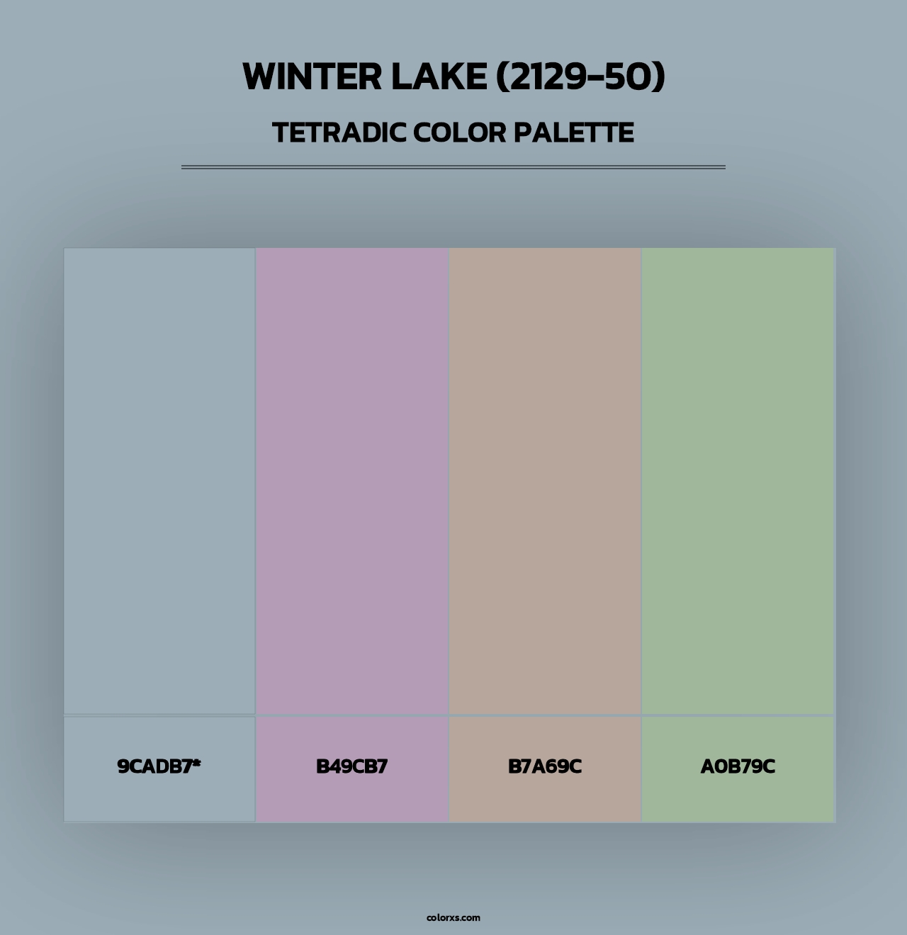 Winter Lake (2129-50) - Tetradic Color Palette