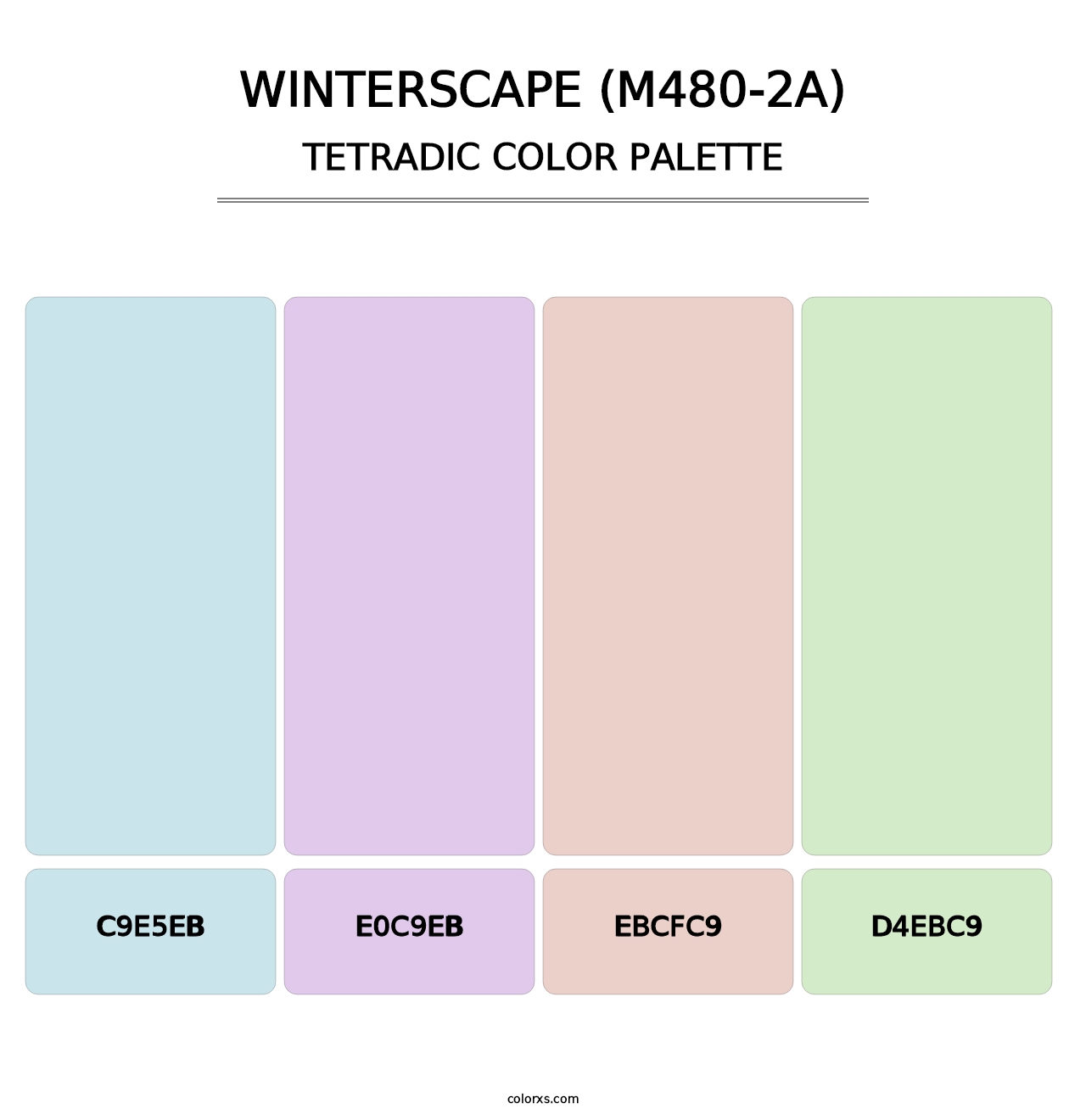 Winterscape (M480-2A) - Tetradic Color Palette