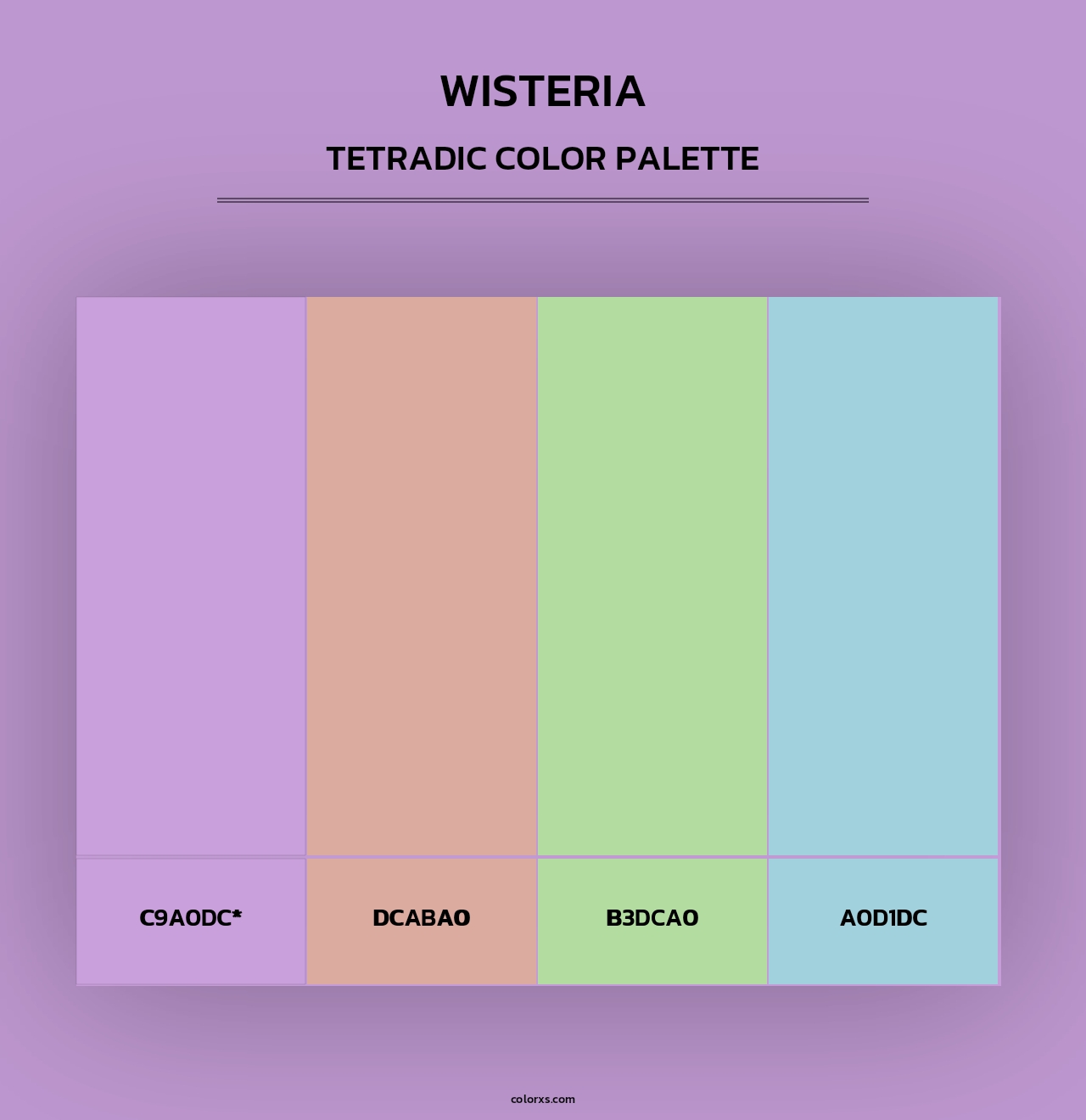 Wisteria - Tetradic Color Palette