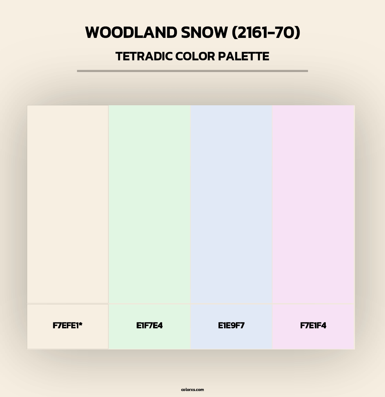 Woodland Snow (2161-70) - Tetradic Color Palette