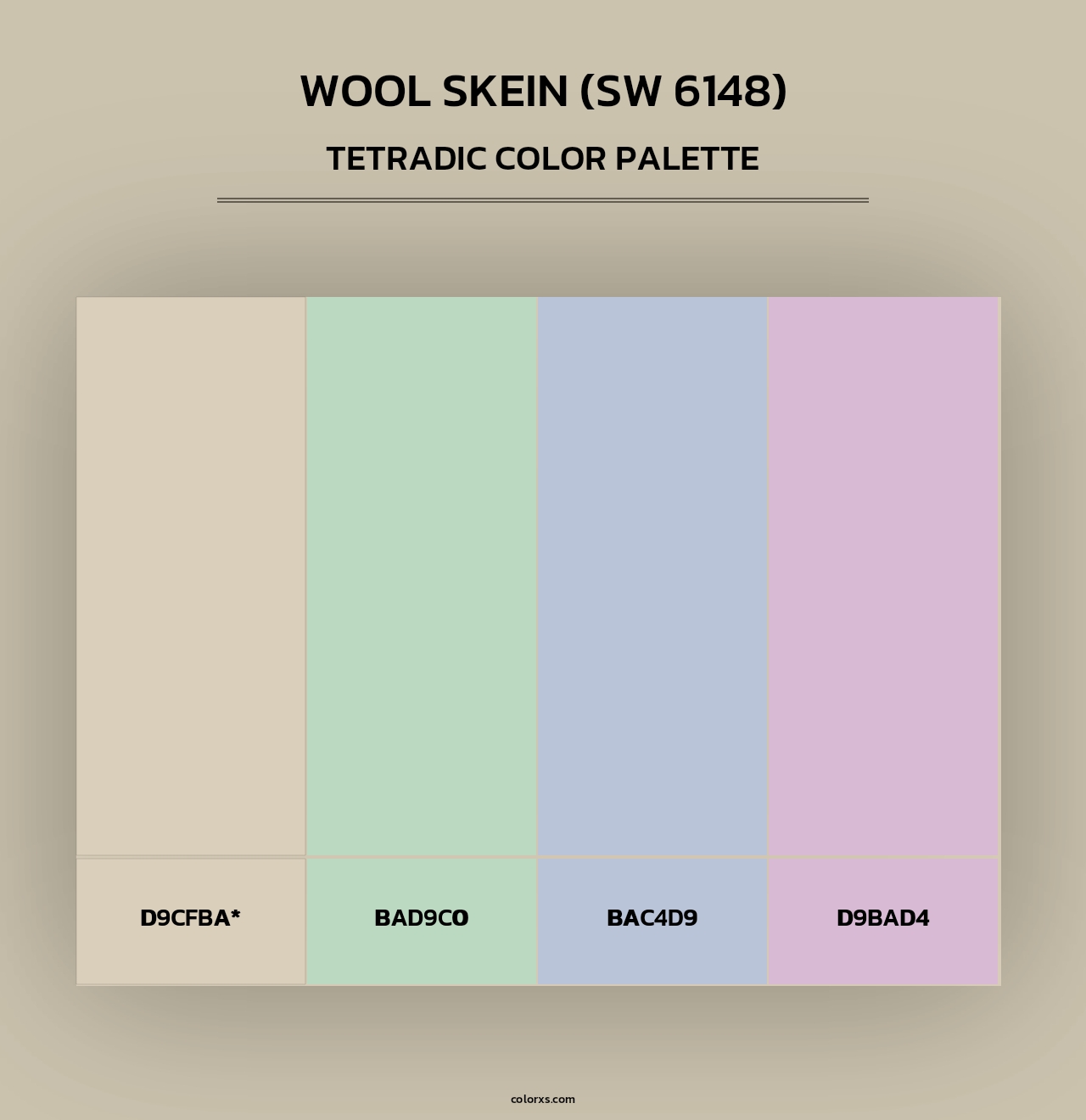 Wool Skein (SW 6148) - Tetradic Color Palette
