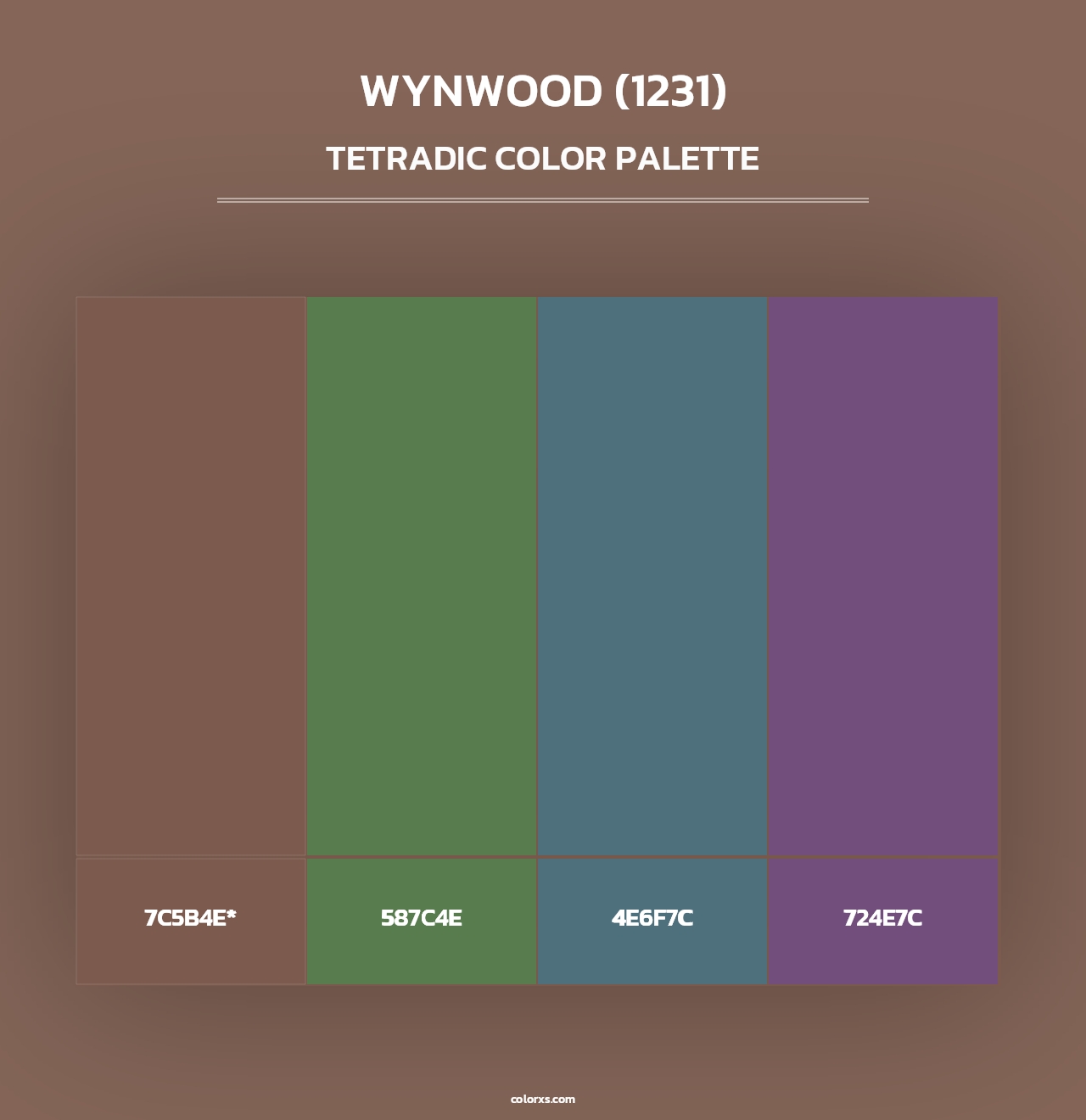 Wynwood (1231) - Tetradic Color Palette