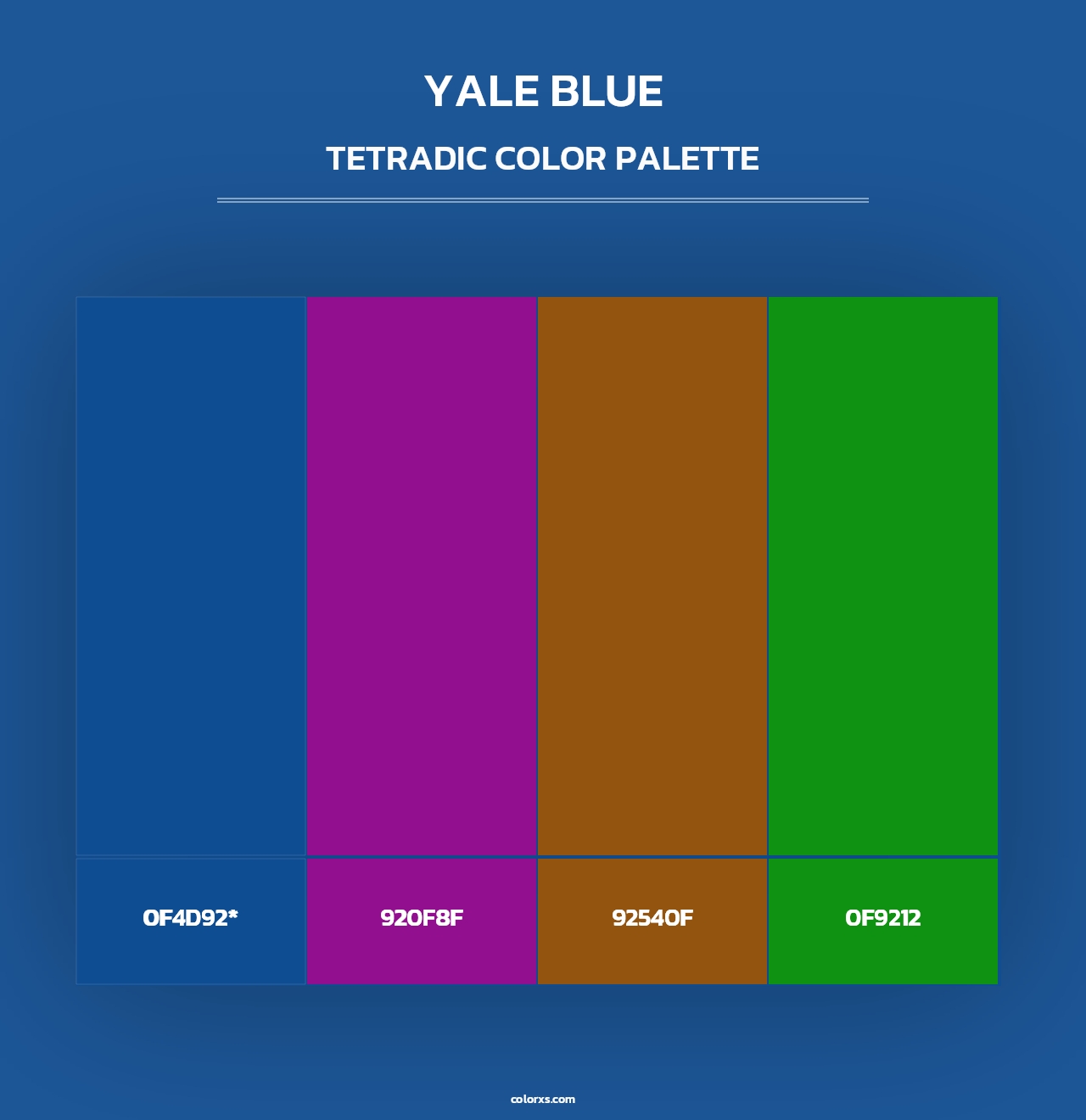 Yale Blue - Tetradic Color Palette