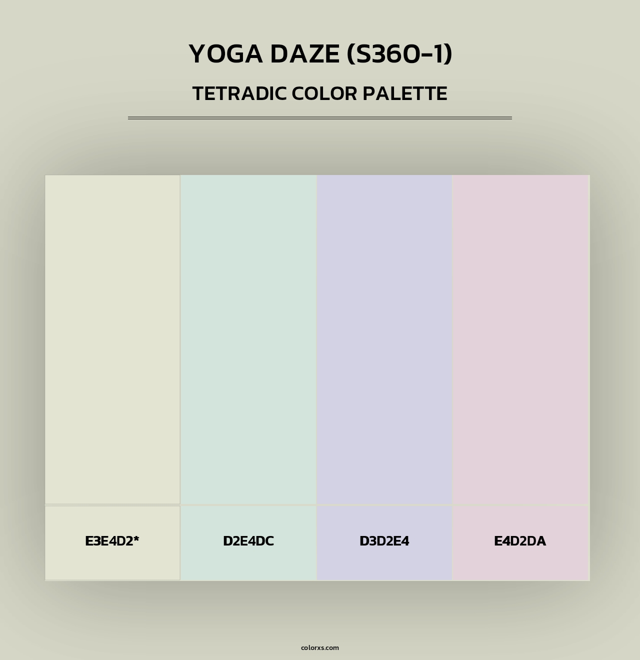 Yoga Daze (S360-1) - Tetradic Color Palette
