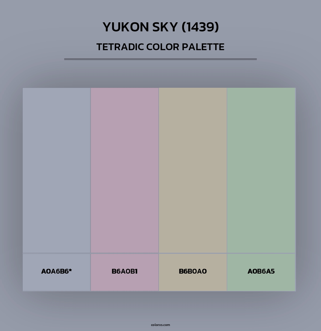 Yukon Sky (1439) - Tetradic Color Palette