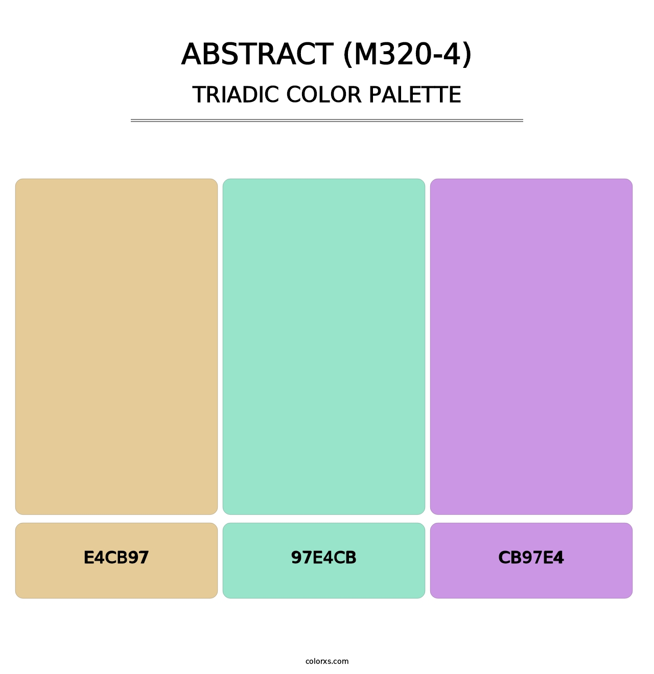 Abstract (M320-4) - Triadic Color Palette