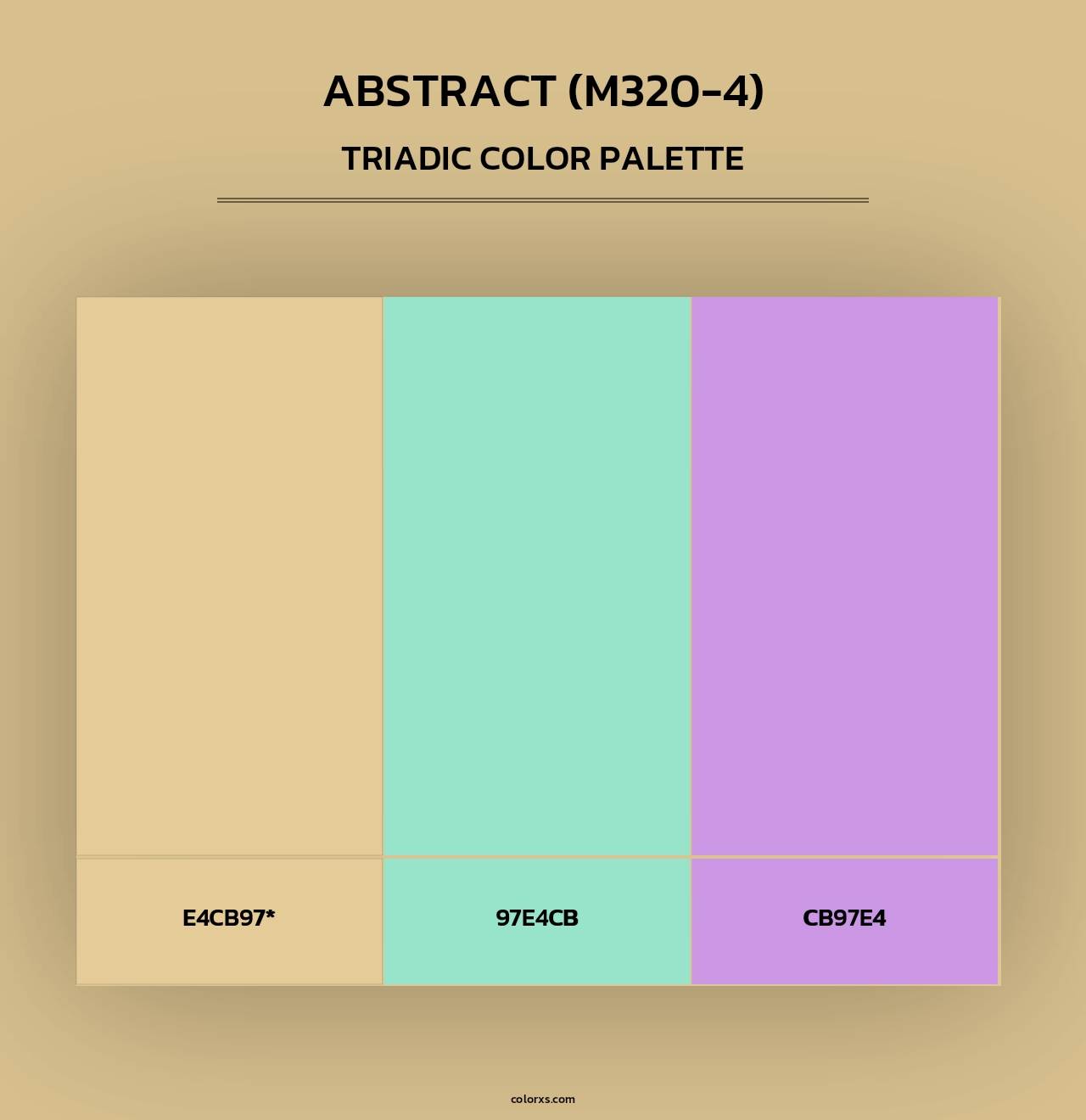 Abstract (M320-4) - Triadic Color Palette