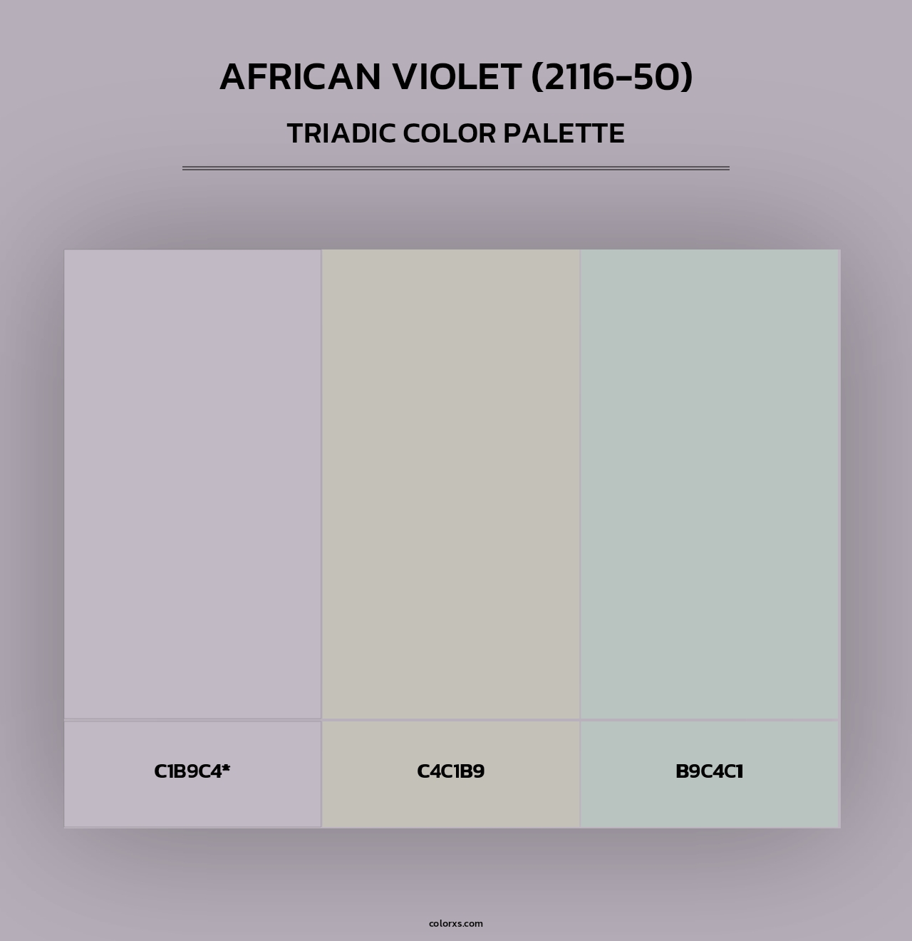 African Violet (2116-50) - Triadic Color Palette
