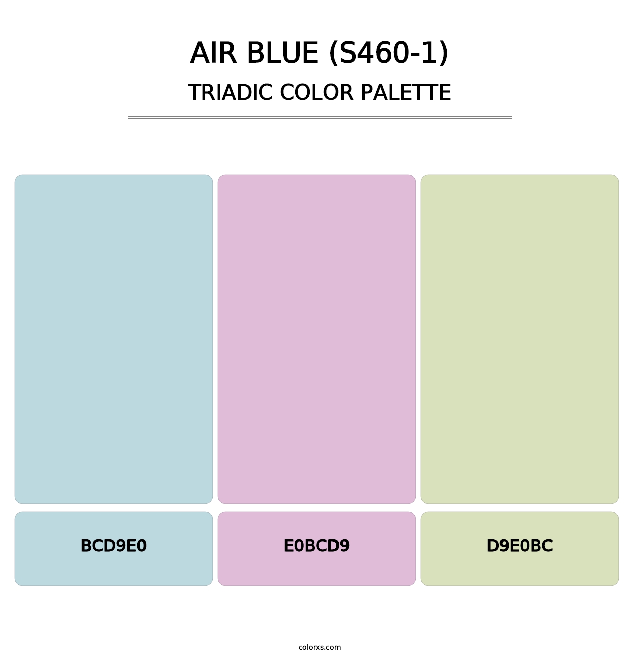 Air Blue (S460-1) - Triadic Color Palette