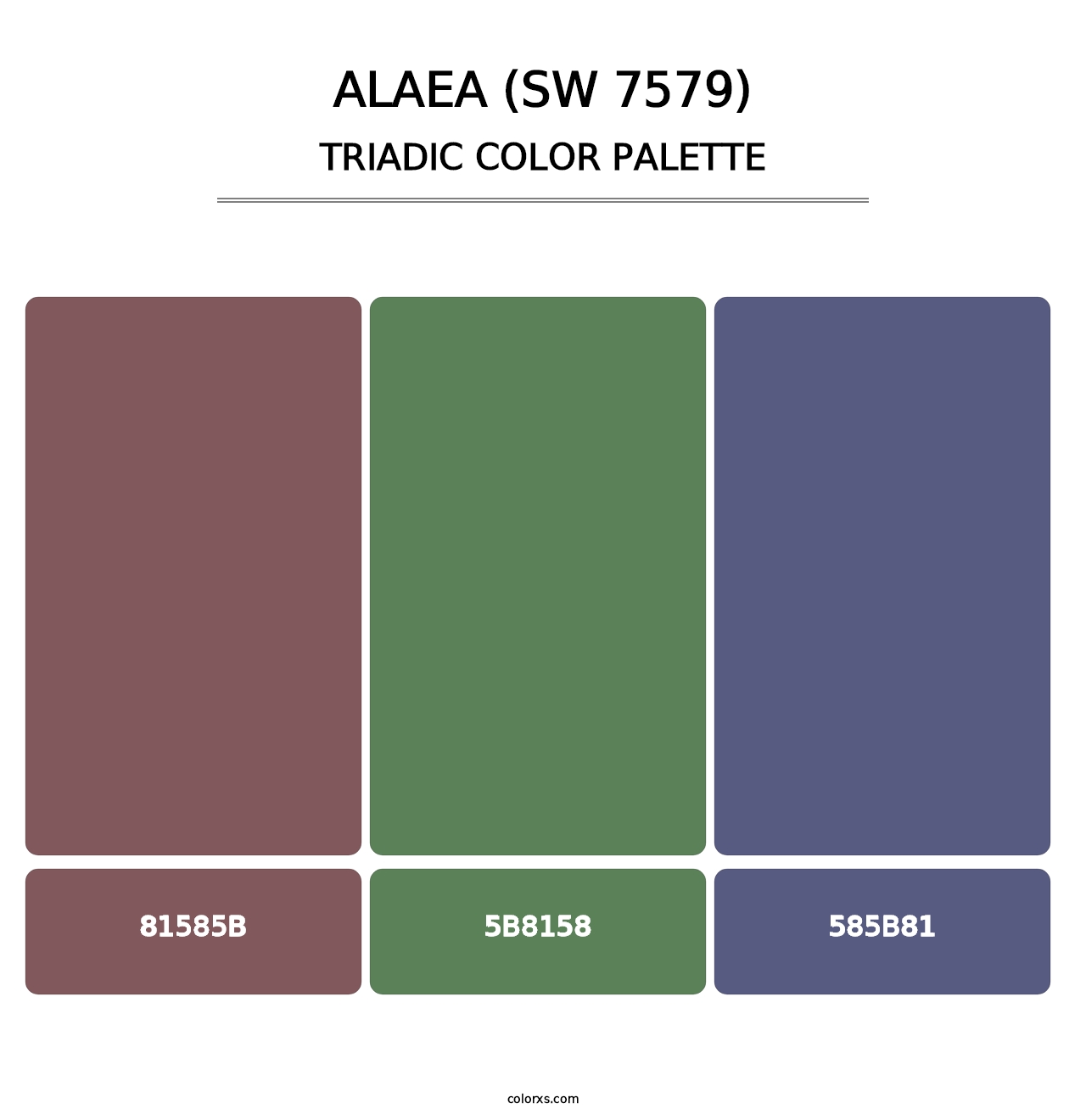 Alaea (SW 7579) - Triadic Color Palette