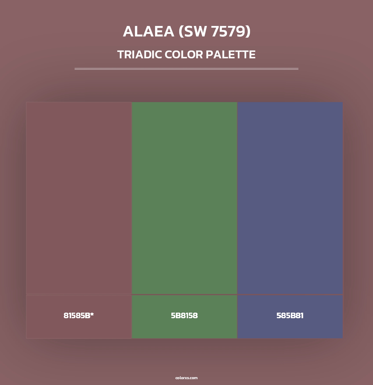 Alaea (SW 7579) - Triadic Color Palette
