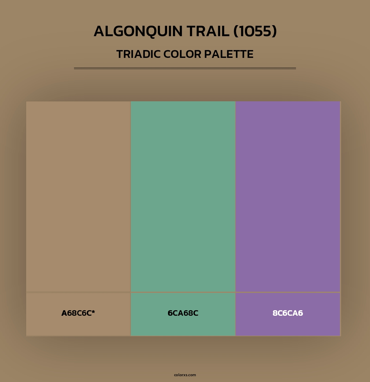 Algonquin Trail (1055) - Triadic Color Palette